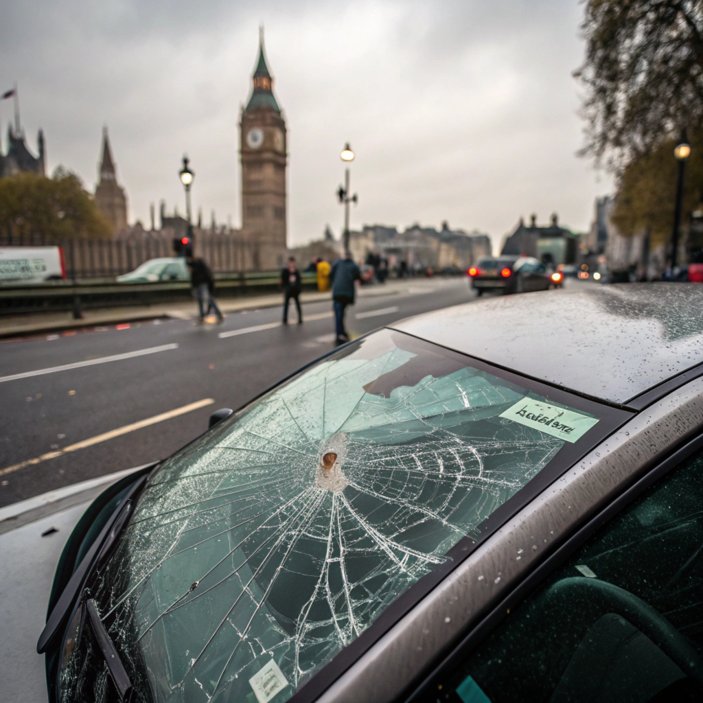 Broken Windscreen