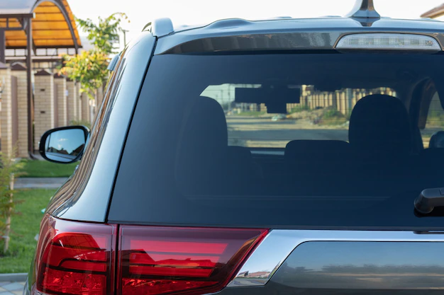 rear car glass after repair